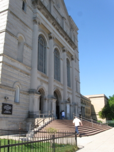 The front entrance