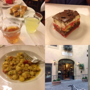 A recap of our meal at Il Latini